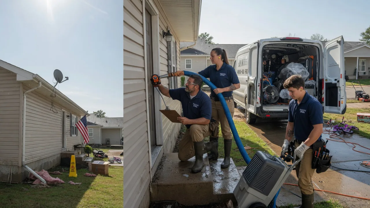 Ceiling Water Damage Restoration in Dalton City, IL near me